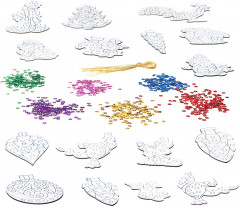 Набор для творчества «Ёлочные украшения с пайетками» - Фото 3