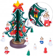 Набор для творчества «Деревянная ёлочка 3D с игрушками» - Фото 1