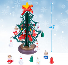 Набор для творчества «Деревянная ёлочка 3D с игрушками» - Фото 4