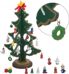Набор для творчества «Деревянная ёлочка 3D с игрушками» - Фото 1