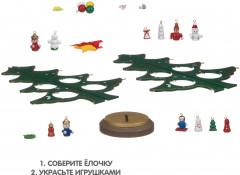 Набор для творчества «Деревянная ёлочка 3D с игрушками» - Фото 3