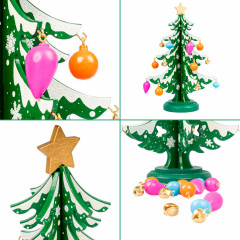 Набор для творчества «Ёлочка 3D с игрушками» - Фото 5