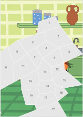 Три кота. День страшилок. Рисуем наклейками по номерам - Фото 2