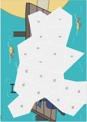 Три кота. На море. Рисуем наклейками по номерам - Фото 2