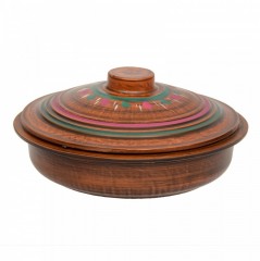 Сковородка красная 1 л, рисованная, рисунок в ассортименте - Фото 1