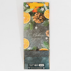 Пакет под бутылку крафтовый «Новогоднее настроение» - Фото 4