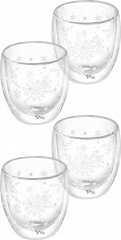 Набор стаканов с двойными стенками «Снежинки» - Фото 2