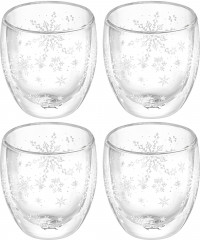 Набор стаканов с двойными стенками «Снежинки» - Фото 5