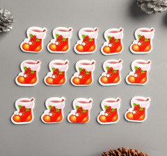 Набор пуговиц декоративных «Новогодний сапог» - Фото 2