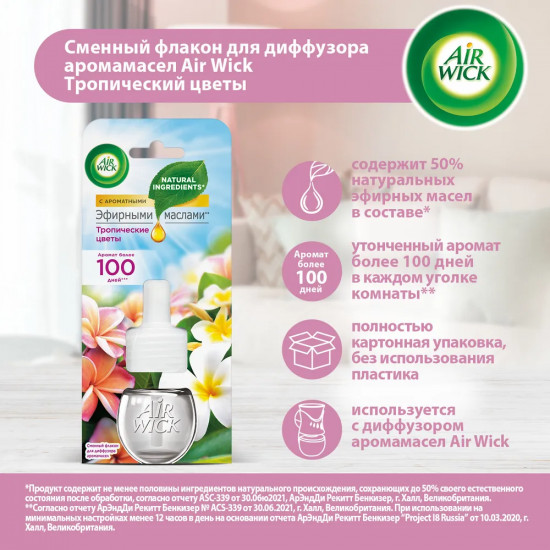 Флакон сменный для диффузора «Тропические цветы»