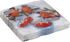 Набор салфеток бумажных «Снегири» - Фото 1