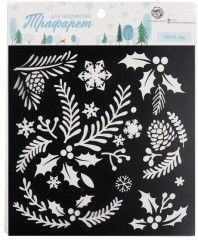 Трафарет «В зимнем лесу» - Фото 1