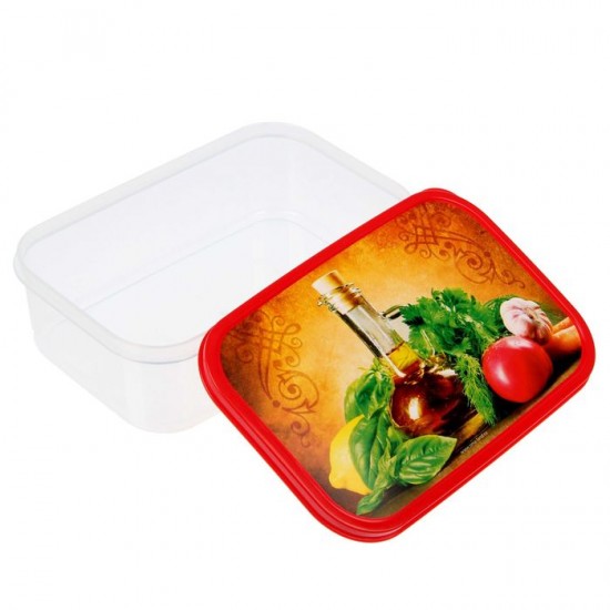 Ланч-бокс прямоугольный «Прованские травы», 1,2 л
