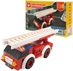 Конструктор «Пожарная машина с лестницей» - Фото 2