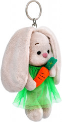 Игрушка-брелок «Зайка Ми в зелёном платье с морковкой» - Фото 1