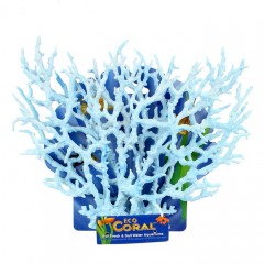 Коралл пластиковый большой, 24,5х4х19 см, голубой - Фото 1