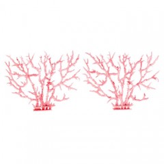 Коралл пластиковый большой, 24,5х4х19 см, розовый - Фото 2