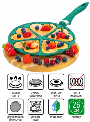 Сковорода для оладий «Изумруд» - Фото 1