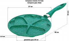 Сковорода для оладий «Изумруд» - Фото 2