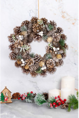 Венок новогодний «Снежный лес» - Фото 1