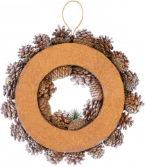 Венок новогодний «Снежный лес» - Фото 3
