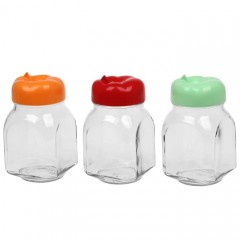 Банка для сыпучих продуктов (700 мл), цвет в ассортименте - Фото 1