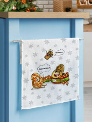 Комплект полотенец вафельных - Фото 4