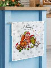 Комплект полотенец вафельных - Фото 6