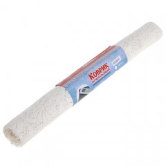 Коврик противоскользящий «Цветы» 45х100 см, цвет молочный - Фото 2