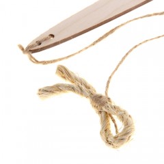 Дразнилка с деревянной ручкой и сизалевым бантом для кошек, 30 см - Фото 1