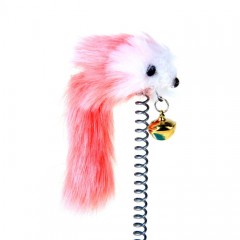 Дразнилка для кошек на пружине с мышью 5 см, 10,5х23 см, цвет в ассортименте - Фото 2