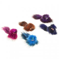 Мышь из натурального длинношерстного меха, 8 см, цвет в ассортименте - Фото 1