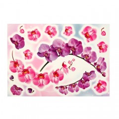 Наклейки интерьерные «Веточка орхидеи» - Фото 2