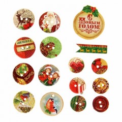 Чипборд вырубной для скрапбукинга "Новогодняя история" - Фото 1