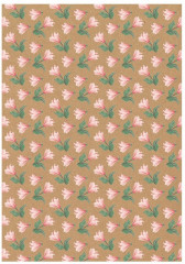 Бумага упаковочная «Pastel flowers» - Фото 2