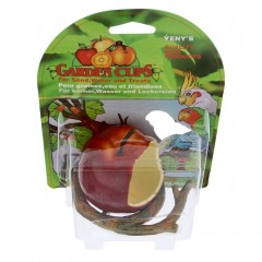 Кормушка для птиц «Яблоко» с жердочкой - Фото 2