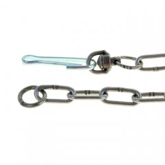 Цепь для привязи собак, 3 м, калибр 6х42 мм, черный - Фото 2