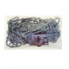 Цепь для привязи собак, 3 м, калибр 6х42 мм, черный - Фото 1