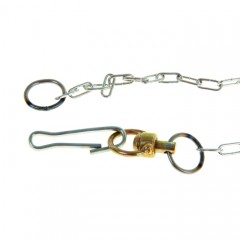 Цепь для привязи собак, 3 м, калибр 2х9 мм, белый - Фото 2