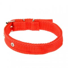 Ошейник, 40х2 см, полиэстр, красный - Фото 2