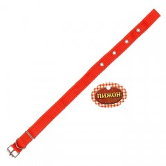 Ошейник, 40х2 см, полиэстр, красный - Фото 1