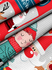 Комплект полотенец вафельных - Фото 4