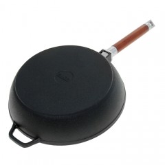 Сковорода-сотейник со съемной ручкой (диаметр 26 см) - Фото 3