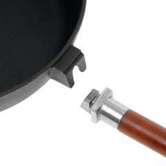 Сковорода-сотейник со съемной ручкой (диаметр 26 см) - Фото 2