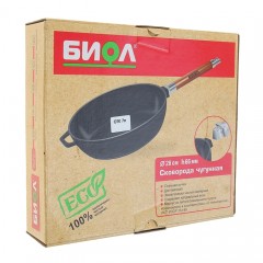 Сковорода-сотейник со съемной ручкой (диаметр 26 см) - Фото 1