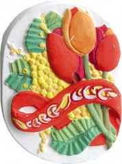 Набор для создания объемных барельефов "Букет тюльпанов" - Фото 1