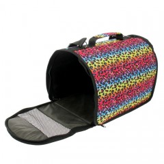 Сумка-перноска раскладная каркасная, 32х20,5х22 см, ткань ПВХ, цвет в ассортименте - Фото 2