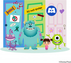 Наклейки по номерам многоразовые «Университет монстров» - Фото 2