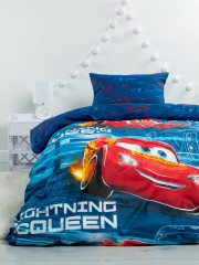 Комплект постельного белья Тачки «Молния» Neon (арт. 8877, 1,5-спальный, хлопок, 1 наволочка 70х70) - Фото 3