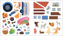 В деревне. Многоразовые наклейки - Фото 1